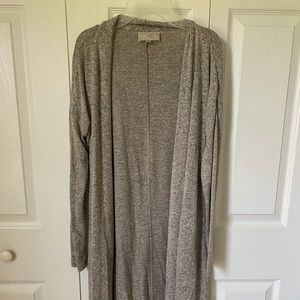 Beige Long Cardigan Sweater
